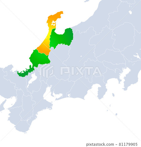 Ishikawa Prefecture Map and Hokuriku Region Ishikawa Prefecture Map and Hokuriku Region 81179905