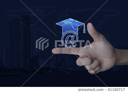 Business study online concept, Elements of this image furnished by NASA 81180717