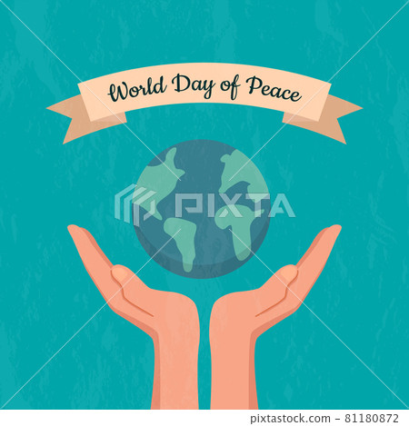 Hands support the planet earth, take care  81180872