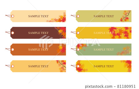 Autumn frame autumn leaves tag Autumn frame autumn leaves tag 81180951