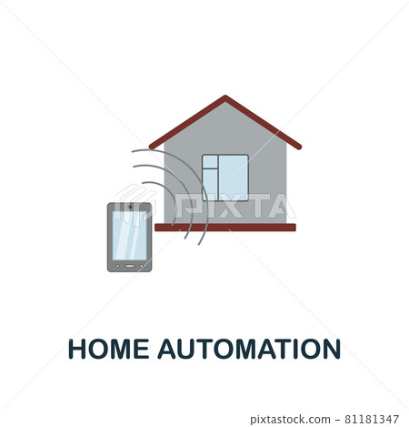 Home Automation flat icon. Colored sign from home security collection. Creative Home Automation icon illustration for web design, infographics and more Home Automation flat icon. Colored sign from home security collection. Creative Home Automation icon illustration for web design, infographics and more 81181347
