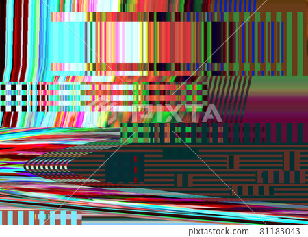 Glitch background. Screen bug effect. Stock Illustration