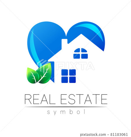 Real Estate Logo Vector Design with Branding Elements for Rent House and Logo Brand Identity . Company Sign Btanding Elements with House and Building 81183061