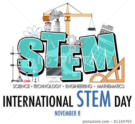 International STEM Day on November 8th logo banner International STEM Day on November 8th logo banner 81184765