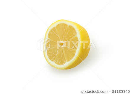 Half of lemon isolated on white background Half of lemon isolated on white background 81185540