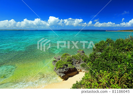 透明度出眾的大海沖繩池間島 81186045