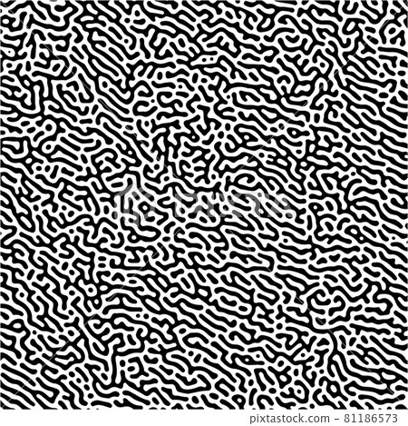 Cyclic Symmetric Multiscale Turing Pattern. Monochrome texture 81186573