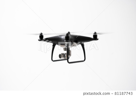 Drone white background flight 81187743