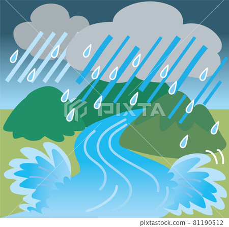 Disaster-grade natural phenomenon_River flooding 81190512