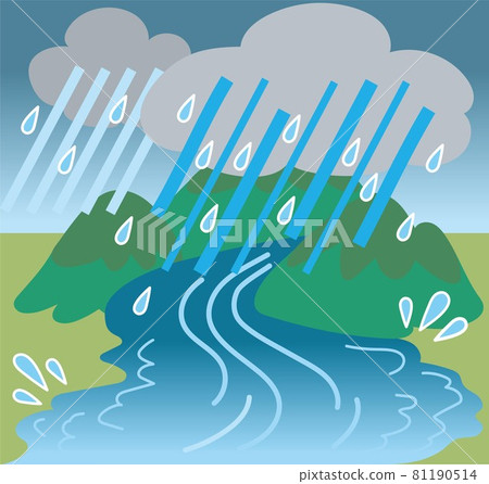 Disaster-grade natural phenomenon_River flooding 81190514