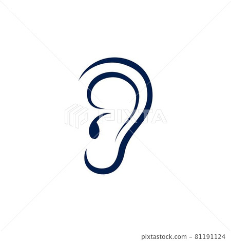 Hearing icon illustration Template vector Hearing icon illustration Template vector 81191124