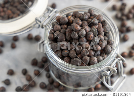 Black chickpea in the glass jar closeup Black chickpea in the glass jar closeup 81191564