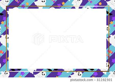 Halloween frame rectangular stripe 81192301