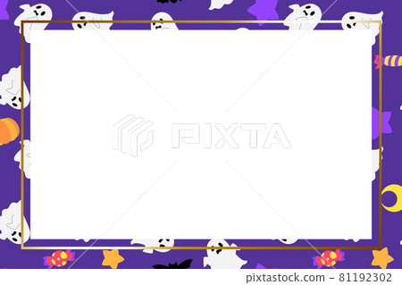 Halloween frame rectangular purple 2 81192302