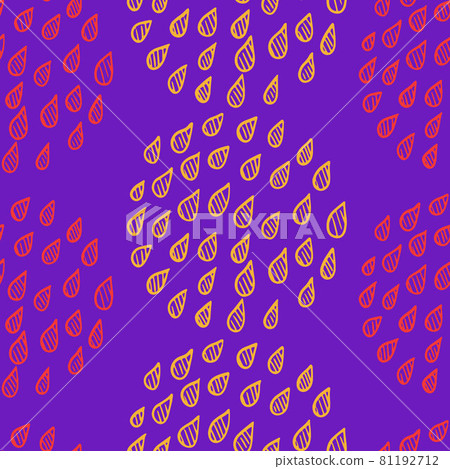 Abstract psychedelic seamless pattern with drops placed in circles. Bright purple and pink colors, spring summer fashion trendy background. Ovals and circles with hand drawn water drops, vector Abstract psychedelic seamless pattern with drops placed in circles. Bright purple and pink colors, spring summer fashion trendy background. Ovals and circles with hand drawn water drops, vector 81192712