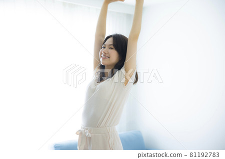 Woman in room wear Woman in room wear 81192783