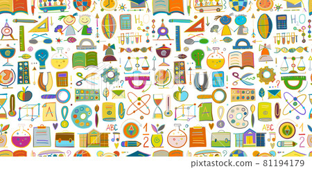 Back to School. Abstract Background. Seamless Pattern for your design Back to School. Abstract Background. Seamless Pattern for your design 81194179