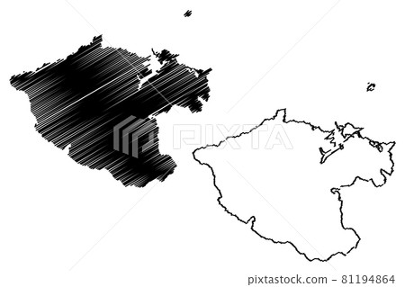 Keelung City (Administrative divisions of Taiwan, Republic of China, ROC, Provincial cities) map vector illustration, scribble sketch Keelung map.... 81194864