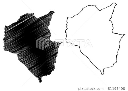 Siem Reap Province (Kingdom of Cambodia, Kampuchea, Provinces of Cambodia) map vector illustration, scribble sketch Siemreap map Siem Reap Province (Kingdom of Cambodia, Kampuchea, Provinces of Cambodia) map vector illustration, scribble sketch Siemreap map 81195408