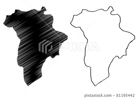 Guatemala Department (Republic of Guatemala, Departments of Guatemala) map vector illustration, scribble sketch Guatemala map.... 81195442