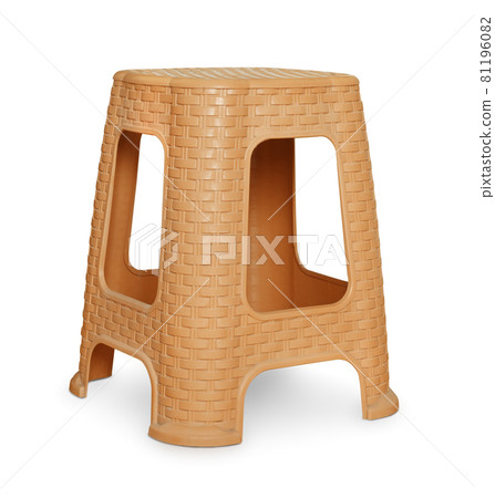 Brown plastic stool 81196082