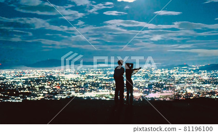夜景約會情侶若草山美奈良 夜景約會情侶若草山美奈良 81196100