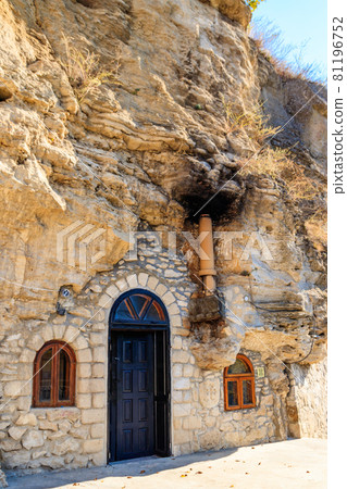 Galician Cave St. Nicholas Monastery located on a bank of the Dniester river in Halytsya village, Chernivtsi region, Ukraine Galician Cave St. Nicholas Monastery located on a bank of the Dniester river in Halytsya village, Chernivtsi region, Ukraine 81196752