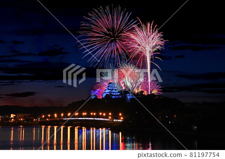 Karatsu Castle and Kyushu Fireworks Festival 81197754
