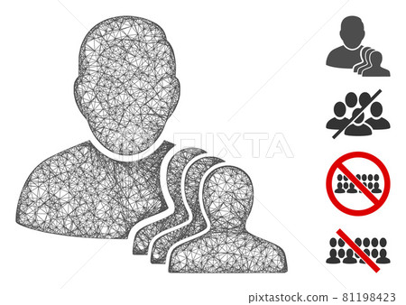 User Pawns Web Vector Mesh Illustration 81198423
