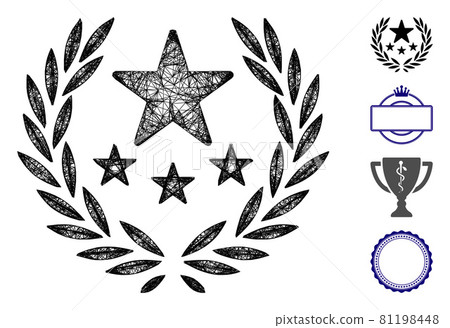 Triumph Emblem Web Vector Mesh Illustration Triumph Emblem Web Vector Mesh Illustration 81198448