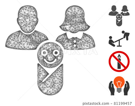 Newborn Web Vector Mesh Illustration Newborn Web Vector Mesh Illustration 81199457