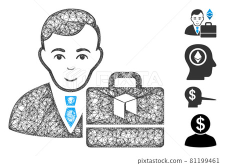Neo Accounter Web Vector Mesh Illustration Neo Accounter Web Vector Mesh Illustration 81199461