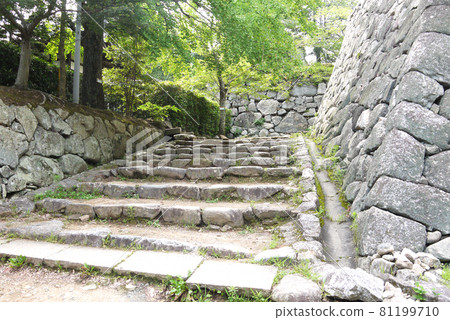 Scenery of the stone wall of Matsusaka Castle Ruins Scenery of the stone wall of Matsusaka Castle Ruins 81199710