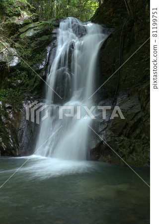 Kotobiki Waterfall Otaki and Waterfall Pot Vertical Position Mimasaka City, Okayama Prefecture Kotobiki Waterfall Otaki and Waterfall Pot Vertical Position Mimasaka City, Okayama Prefecture 81199751