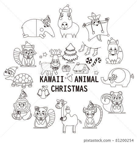 可愛動物系列線描聖誕Vol3 可愛動物系列線描聖誕Vol3 81200254