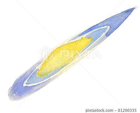 水彩畫：一個以黃色為中心的星系 81200335