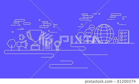 Business line illustration 81200374