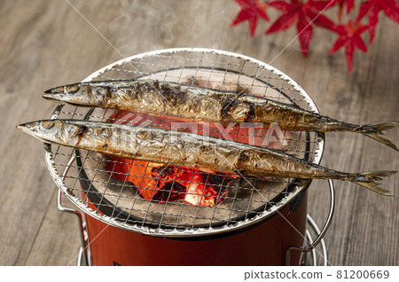 Grilled saury with salt pacific saury Grilled saury with salt pacific saury 81200669
