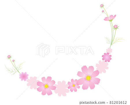 Colorful Cosmos Wreath Akizakura [Pink] 81201612