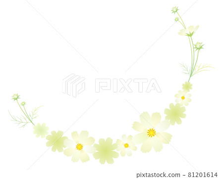 White Cosmos Wreath Akizakura [White] 81201614