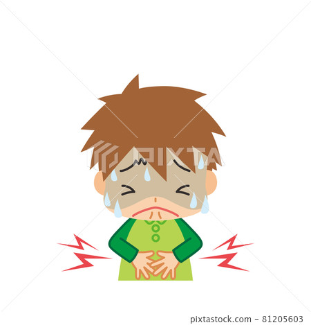 Illustration of a cute little boy who is... - Stock Illustration ...