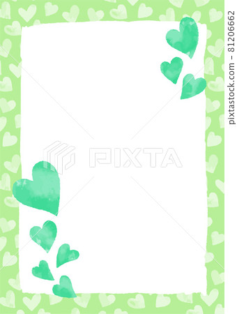Continuous heart frame green Continuous heart frame green 81206662