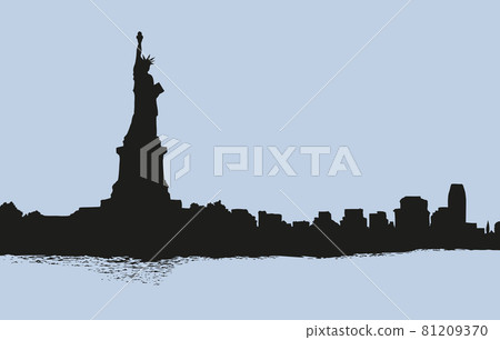Statue of Liberty. Vector sketch Statue of Liberty. Vector sketch 81209370