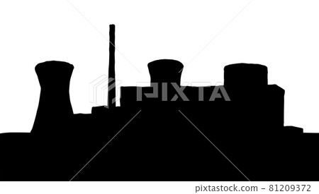 Nuclear power plant. Vector drawing Nuclear power plant. Vector drawing 81209372