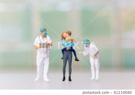 Mother and child at the hospital to get Vaccination or Immunization Schedule. World Polio Day concept Mother and child at the hospital to get Vaccination or Immunization Schedule. World Polio Day concept 81210080