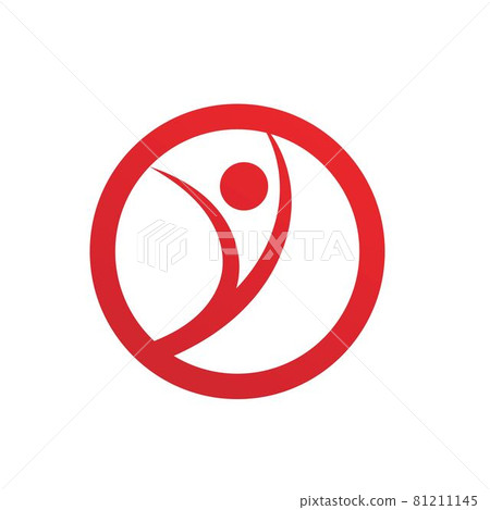 Success people health life ,Human character logo sign illustration vector Success people health life ,Human character logo sign illustration vector 81211145