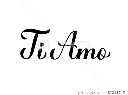Ti Amo calligraphy hand lettering. I Love You inscription in Italian. Valentines day typography poster. Vector template for banner, postcard, greeting card, t-shirt, logo design, flyer, sticker, etc. Ti Amo calligraphy hand lettering. I Love You inscription in Italian. Valentines day typography poster. Vector template for banner, postcard, greeting card, t-shirt, logo design, flyer, sticker, etc. 81211745