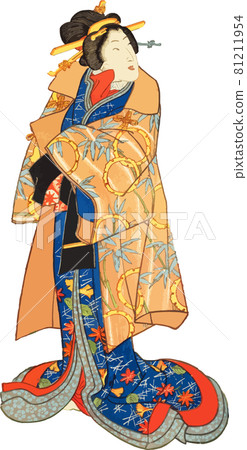 Woman in a rain coat 81211954