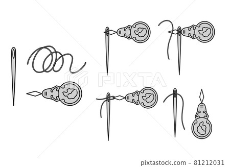 Illustration set of threading method Illustration set of threading method 81212031