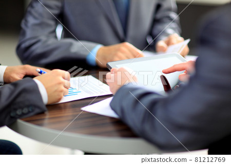 Hands of people working with tablet computer. Technology. Hands of people working with tablet computer. Technology. 81212769